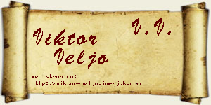 Viktor Veljo vizit kartica